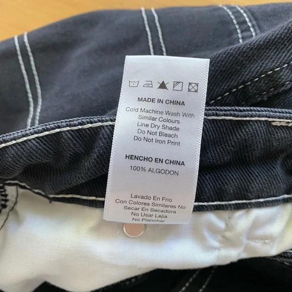 BUTTER Goods Work Pants Double Knee Very Baggy Fit Denim Jeans